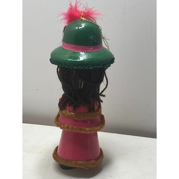 Vintage Kurt Adler Hand Painted Wooden Christmas Ornament - Picture 2 of 2